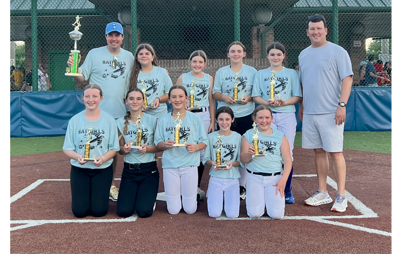 11-13 Girls Softball Champs - Bat Girls